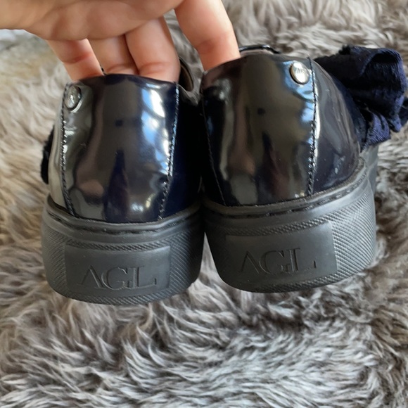 Amazon.com | J. Adams Wally Platform Slip-On Shoes for Women  AGL Sneakers with bow tie